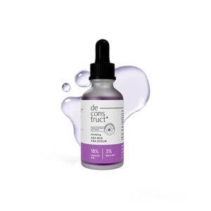 Deconstruct Exfoliating 18% AHA & 3% BHA PHA Serum for Face & Body with Liposomal Technology | Tan Removal, Clear & Glowing Skin for Weekend Exfoliation, Gentle Formula|Co-created with Dermatologists